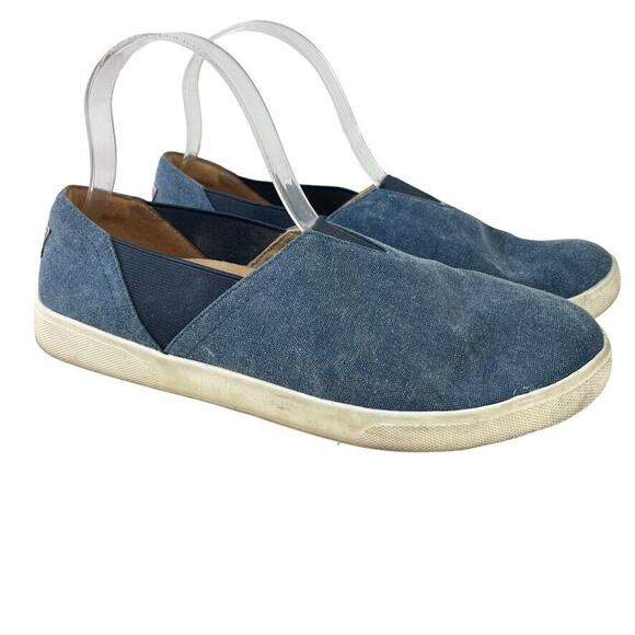Vionic Ivy Womens Blue Slip On Flats Casual Loafers Canvas Shoes Stretch sz 8.5 - Picture 1 of 16